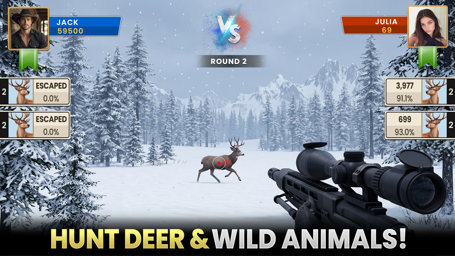Animal Hunting Sniper PvP Game screenshot