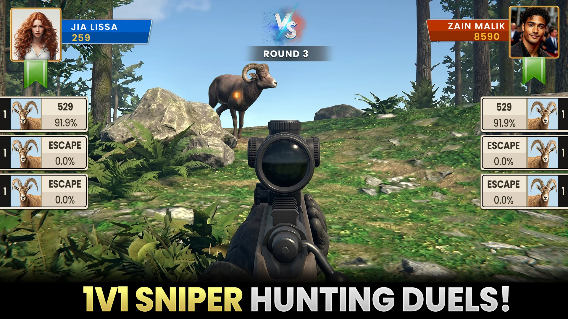 Animal Hunting Sniper PvP Game screenshot